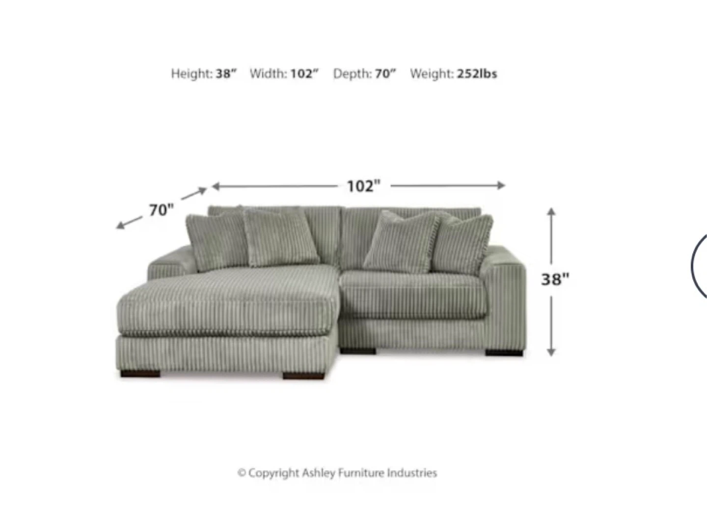 Lyndin Oversized Sectional - photo 4