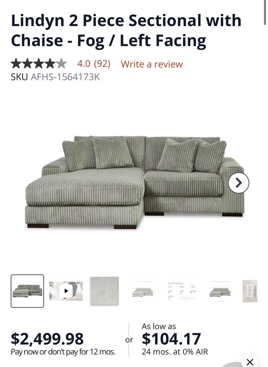 Lyndin Oversized Sectional - photo 3