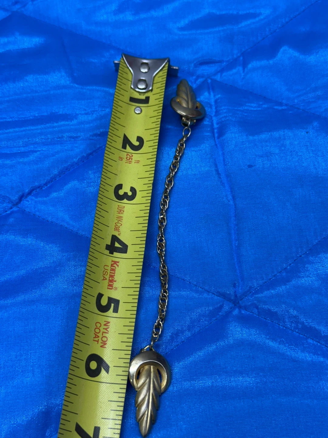 Vintage Gold Tone Leaf Sweater Clip - photo 5