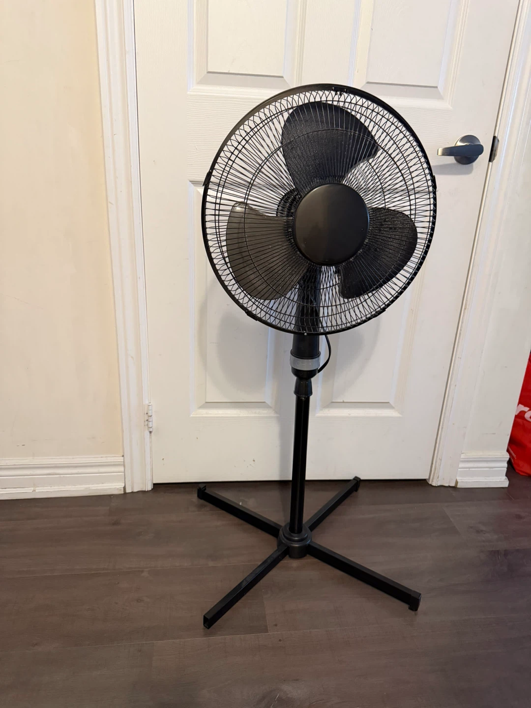 Black Oscillating Pedestal Fan