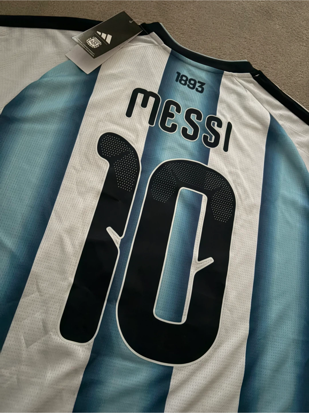 Adidas Argentina Messi 10 Jersey Size L - photo 4