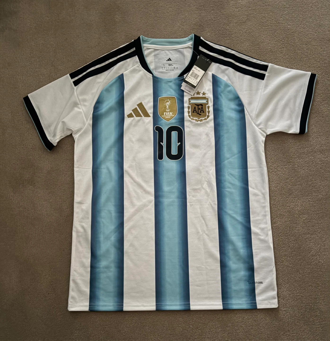 Adidas Argentina Messi 10 Jersey Size L