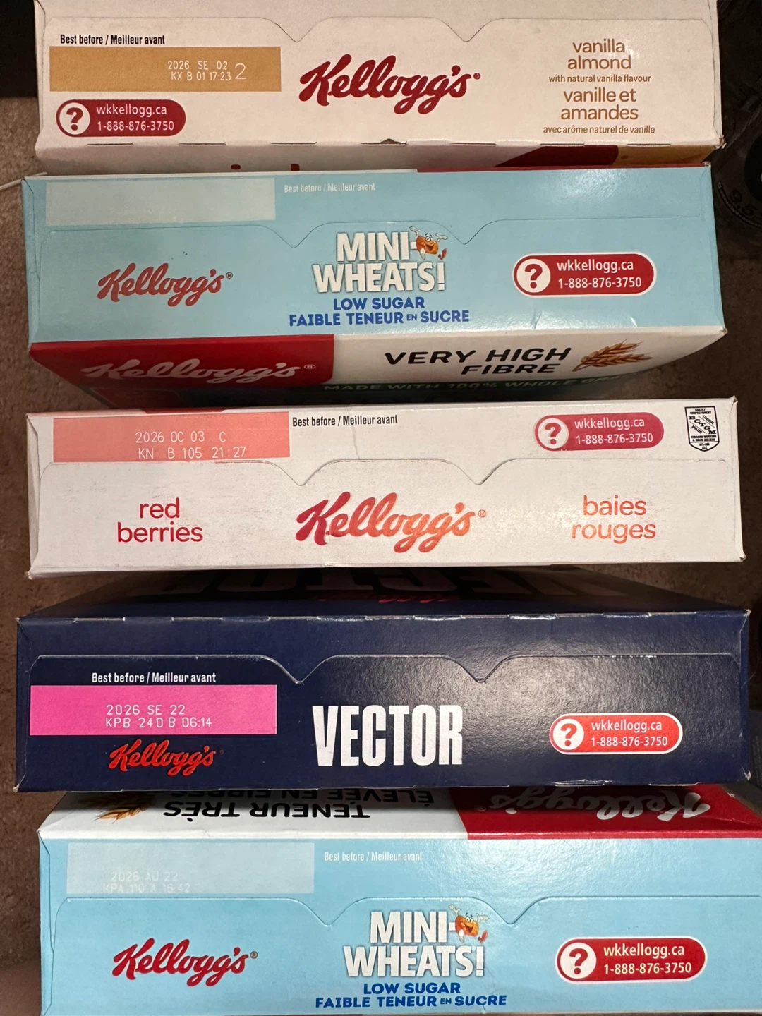 Kellogg's Cereal Variety Pack - Mini-Wheats, Vector (10 for $25) - photo 3