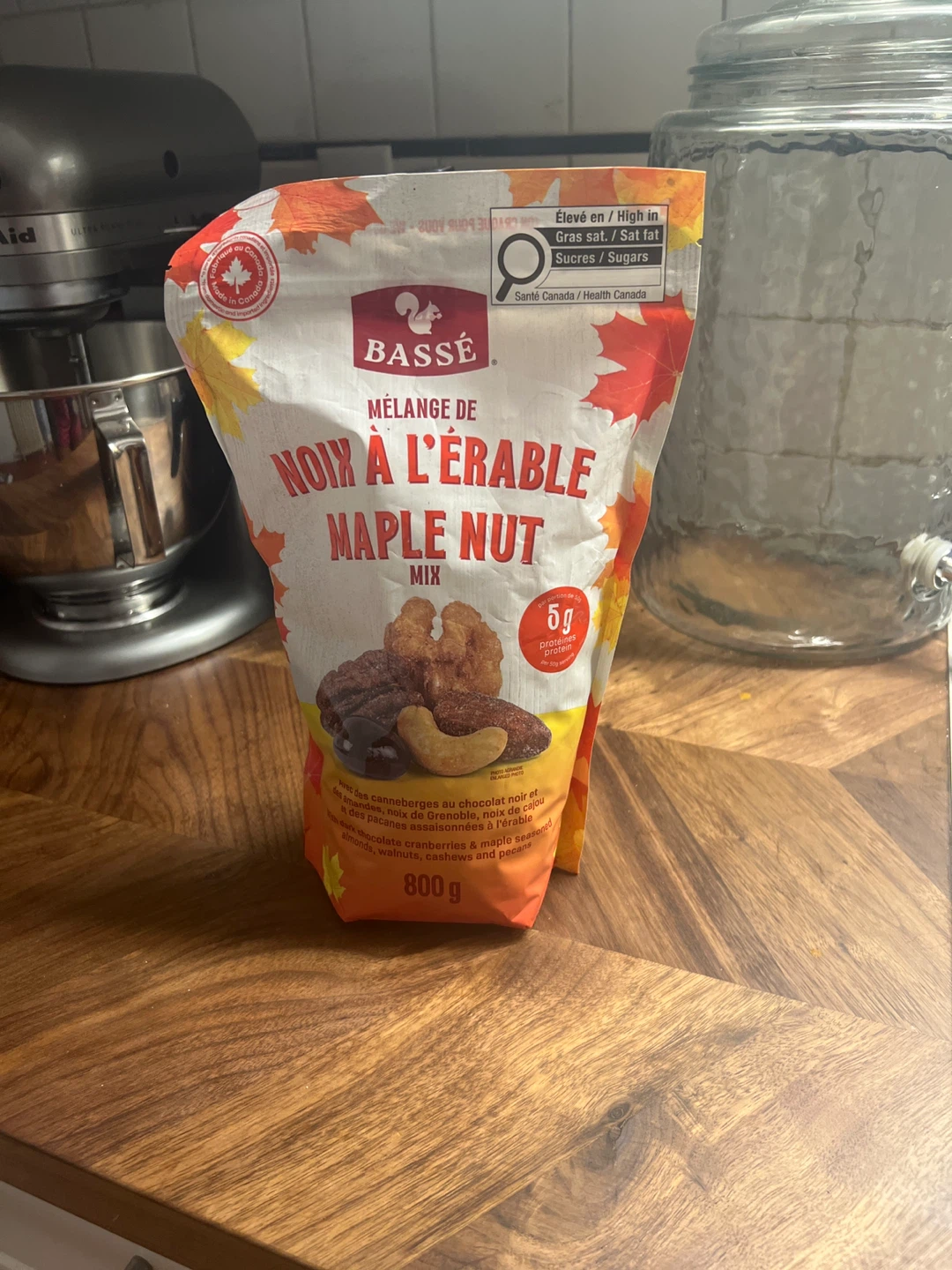 Basée Maple Nut Mix with Dark Chocolate Covered Cranberries