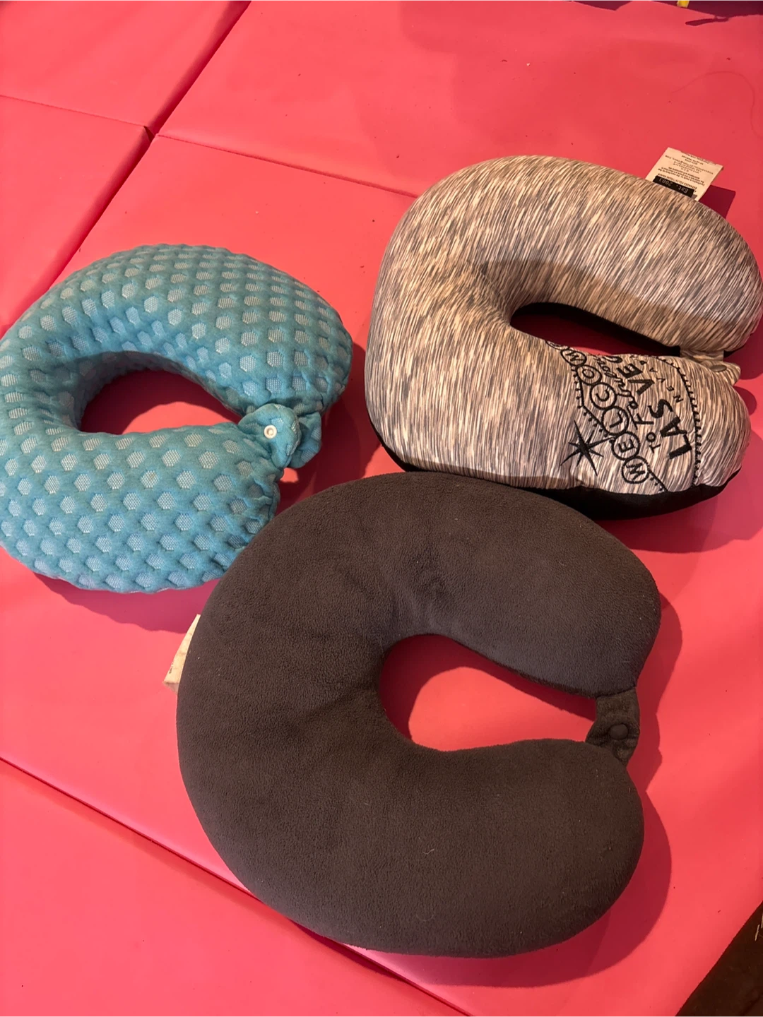 Lot of 3 Travel Neck Pillows