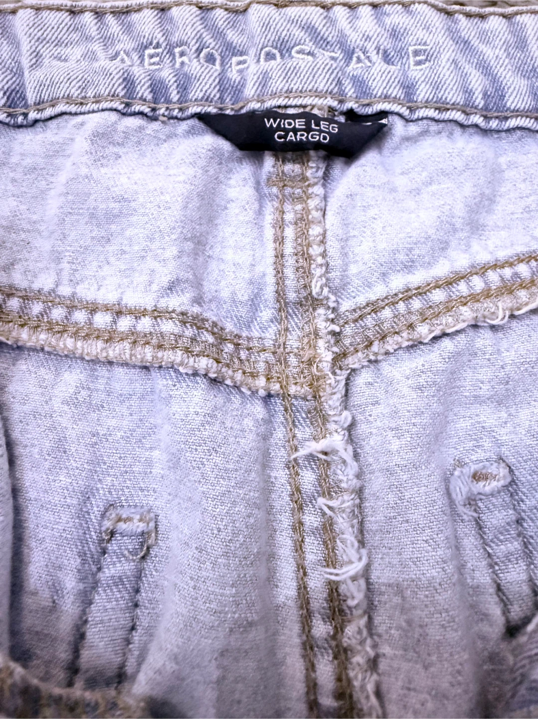 Aeropostale Wide Leg Cargo Jeans - photo 5