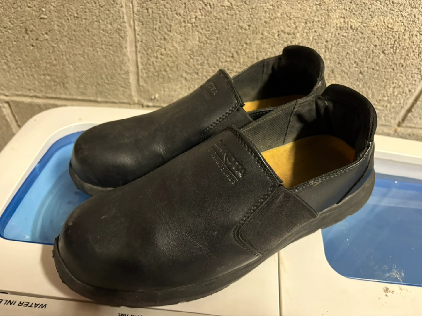 Dakota "Tarantula" Black Slip-On Safety Shoes