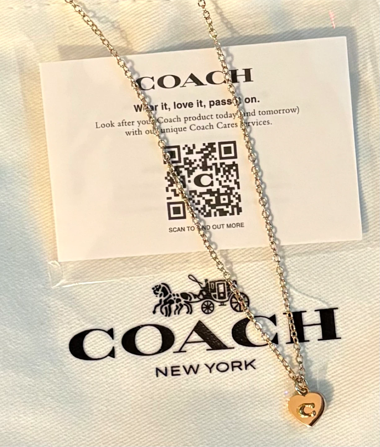 ✨✨COACH Heart Pendant Necklace - photo 2