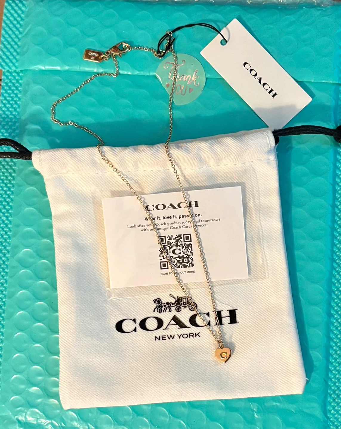 ✨✨COACH Heart Pendant Necklace - photo 3