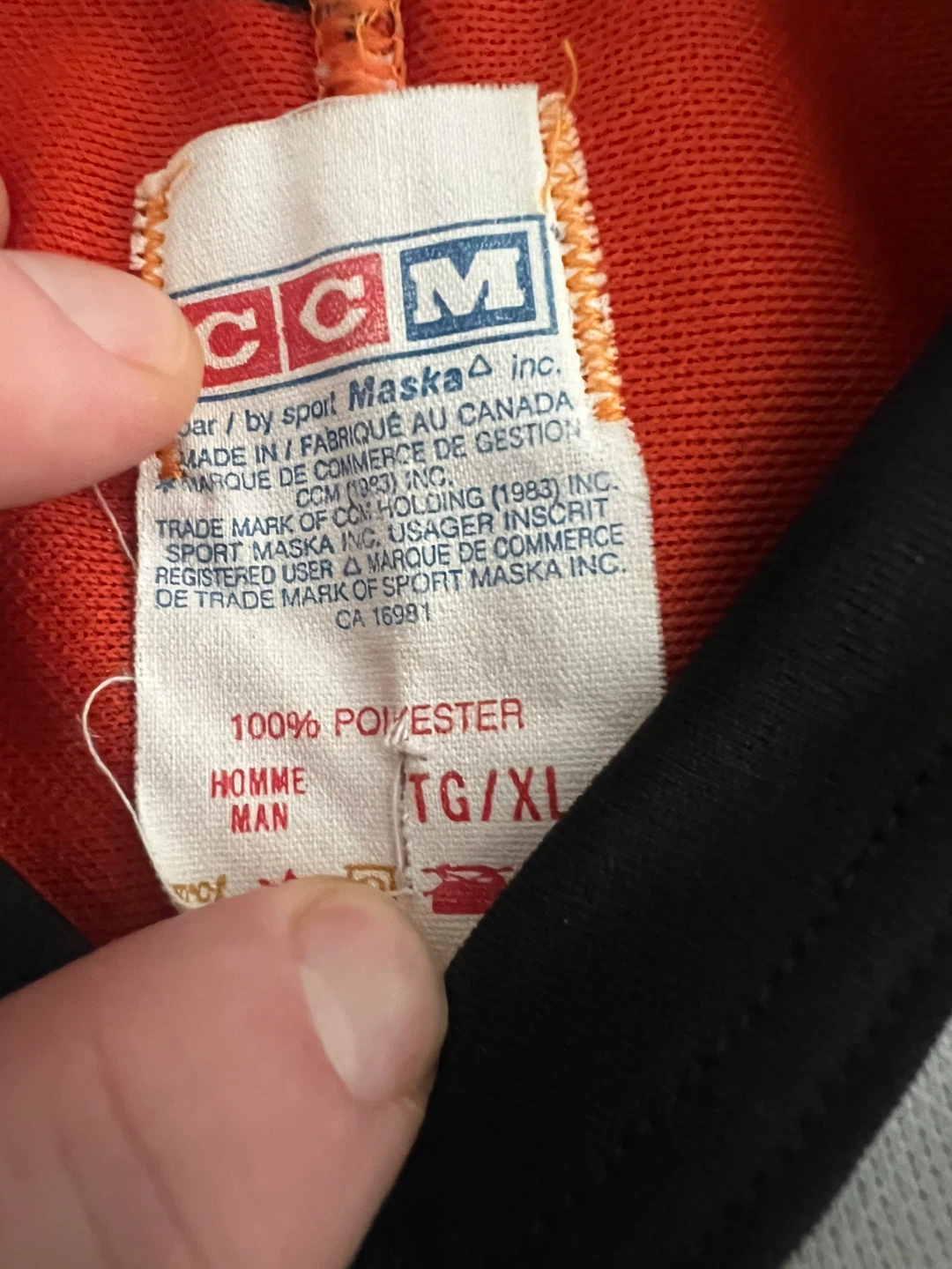 Vintage CCM Philadelphia Flyers Hockey Jersey Size TG/XL - photo 2