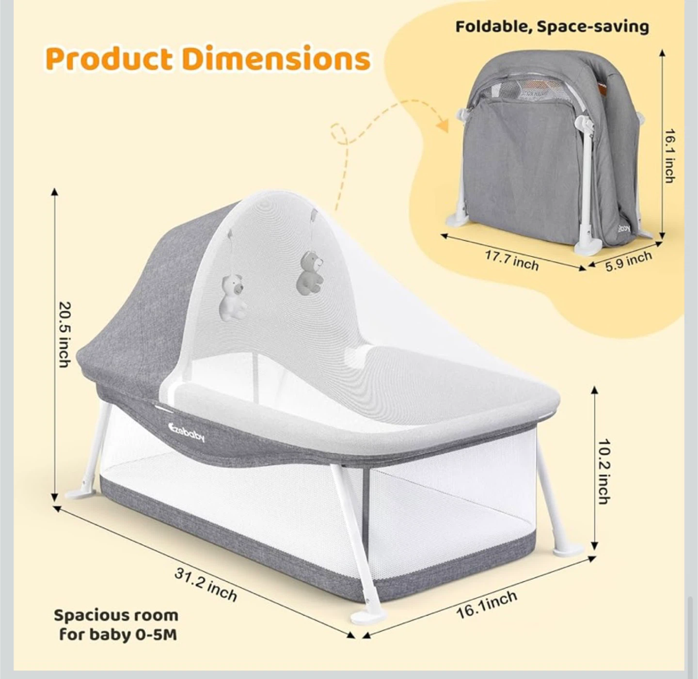 New Portable Travel Bassinet - photo 5