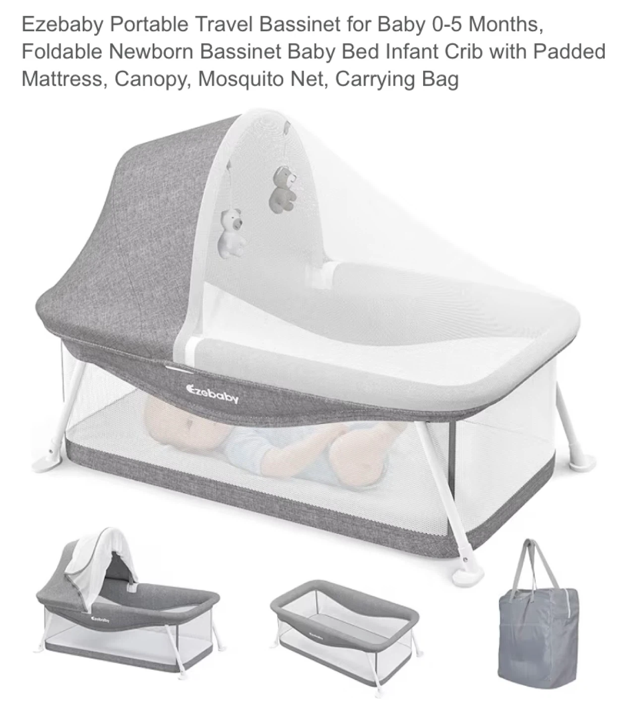 New Portable Travel Bassinet