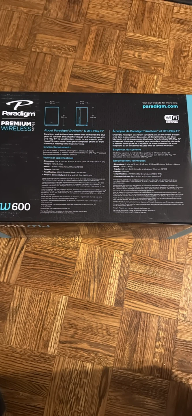 Paradigm PW 600 Premium Wireless Speaker - photo 5