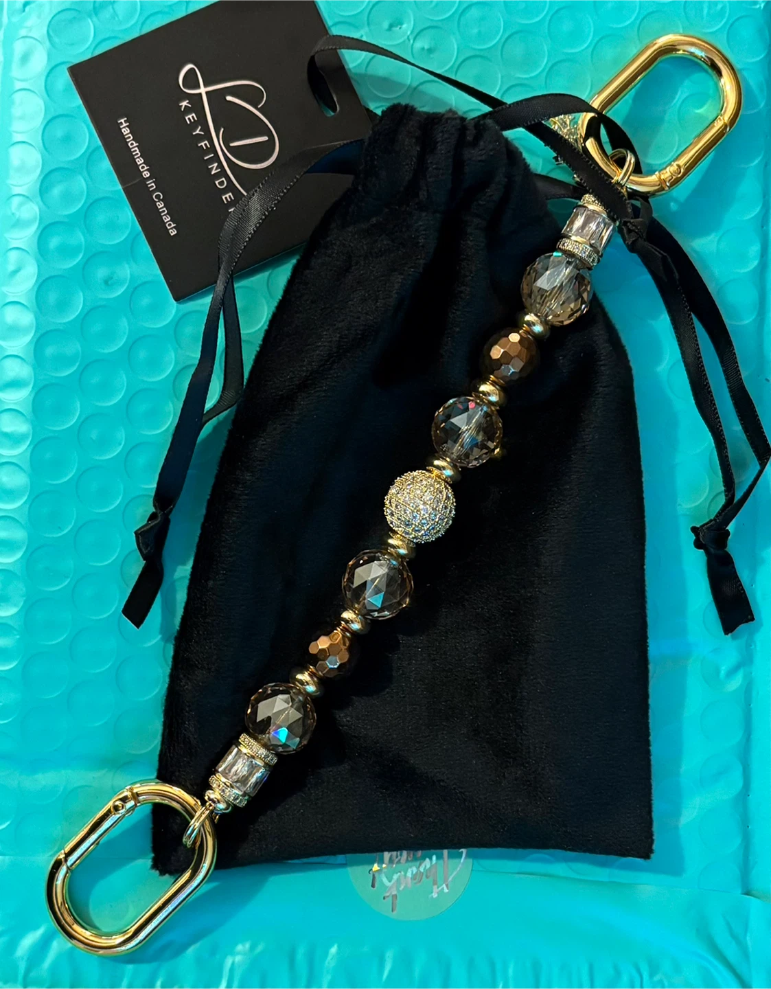 ✨✨Winter Magic Keyfinder Beaded Keychain Charm