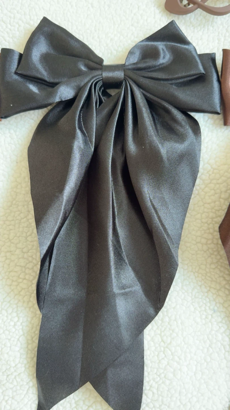 Hair Accessory Set - Satin Bows, Claw Clips, Scrunchies - photo 2