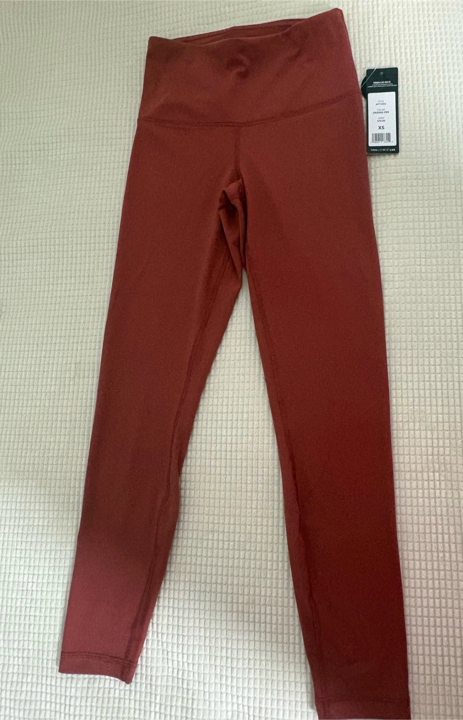 Yogalicious Lux Orange Fire Capris XS
