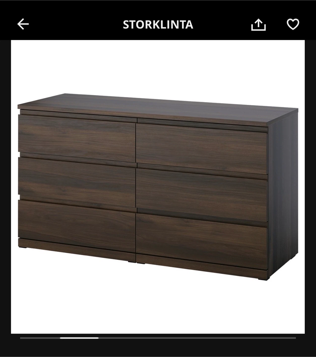 STORKLINTA 6-Drawer Dresser - photo 2