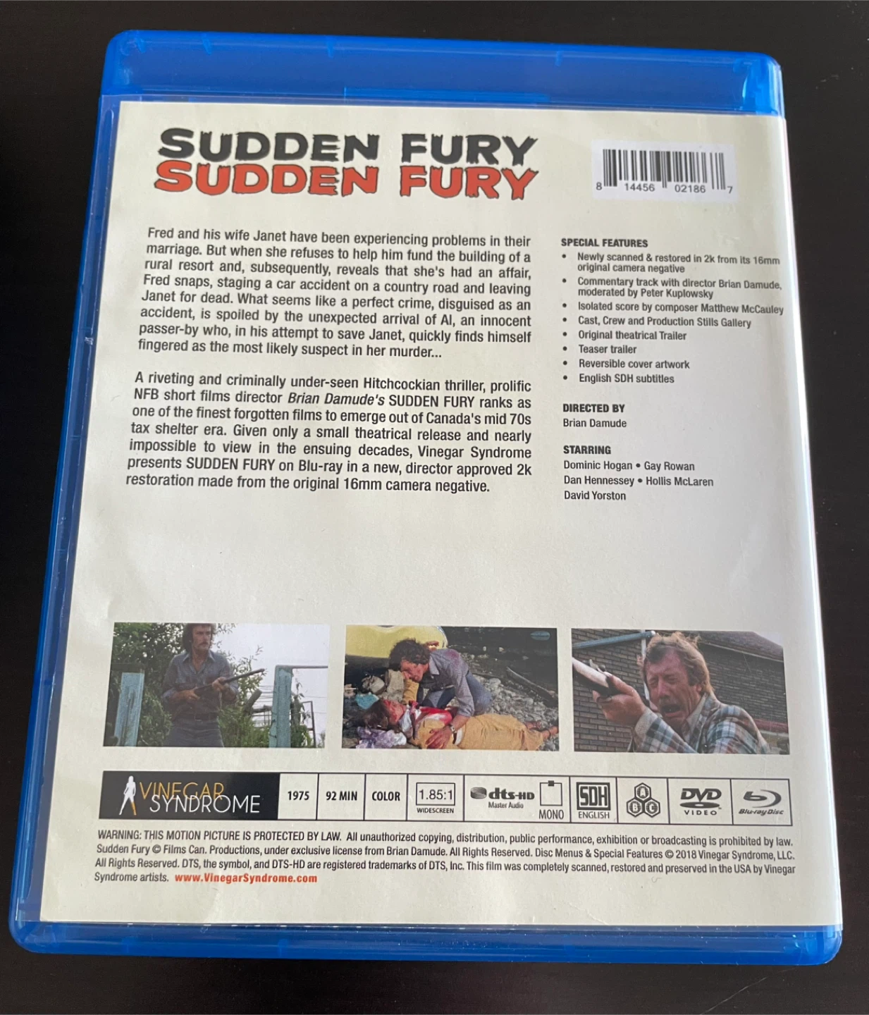 Sudden Fury Vinegar Syndrome Blu Ray - photo 2