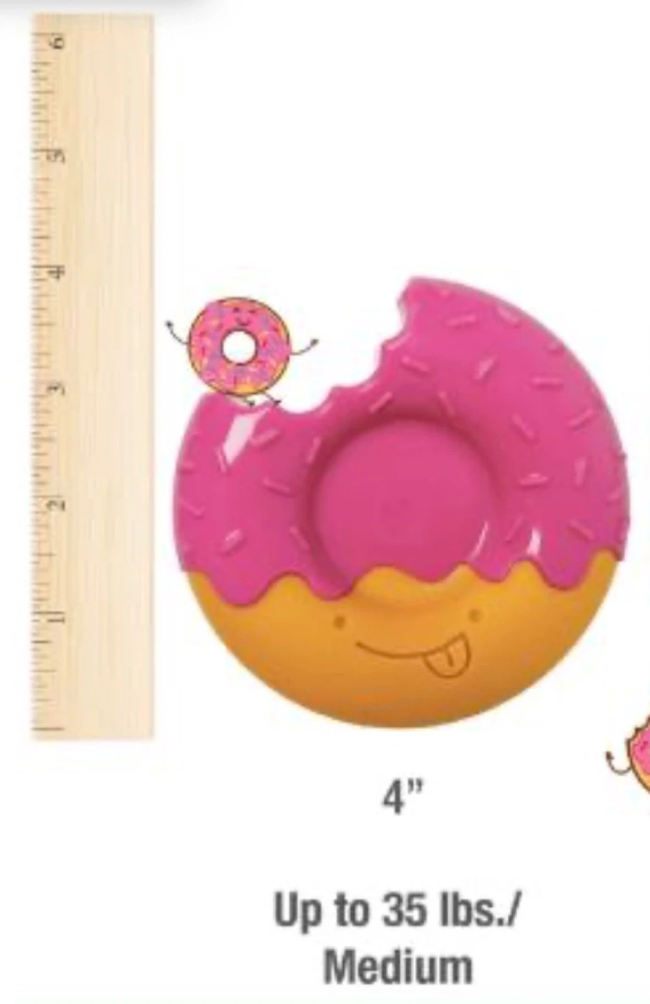 Nylabone Power Chew Donut Dog Toy - Bacon Glazed Flavor - Medium - photo 4