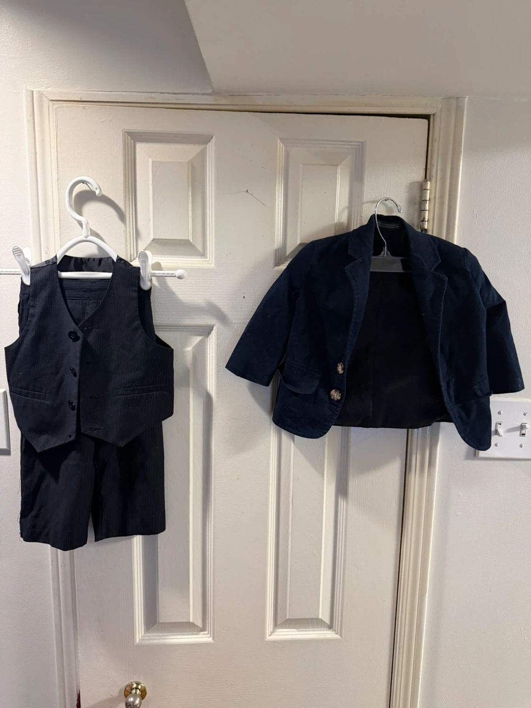 Navy Blue Boys Suit Set