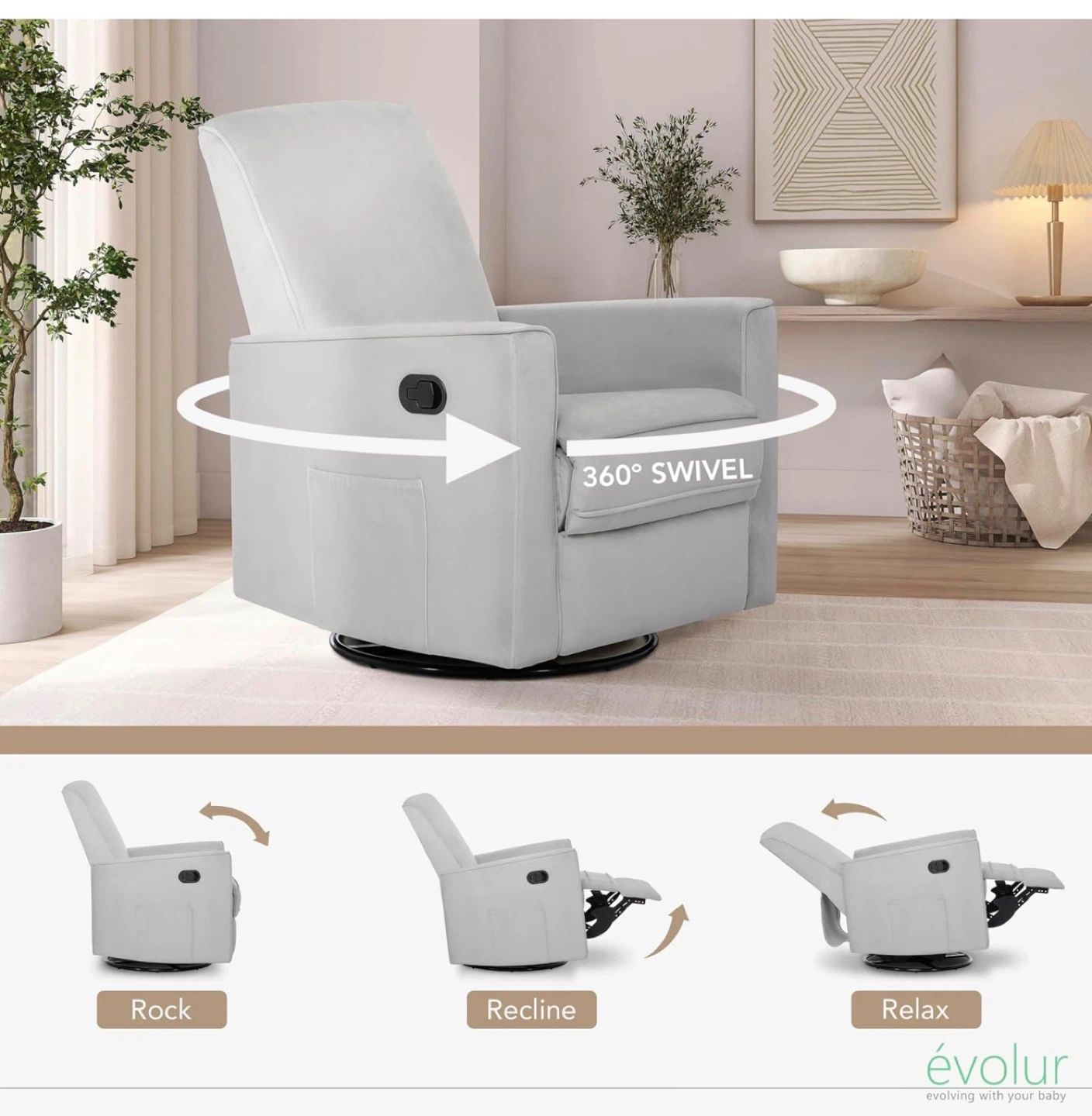 Basic Glider, Recliner, and Rocker Chair - photo 4