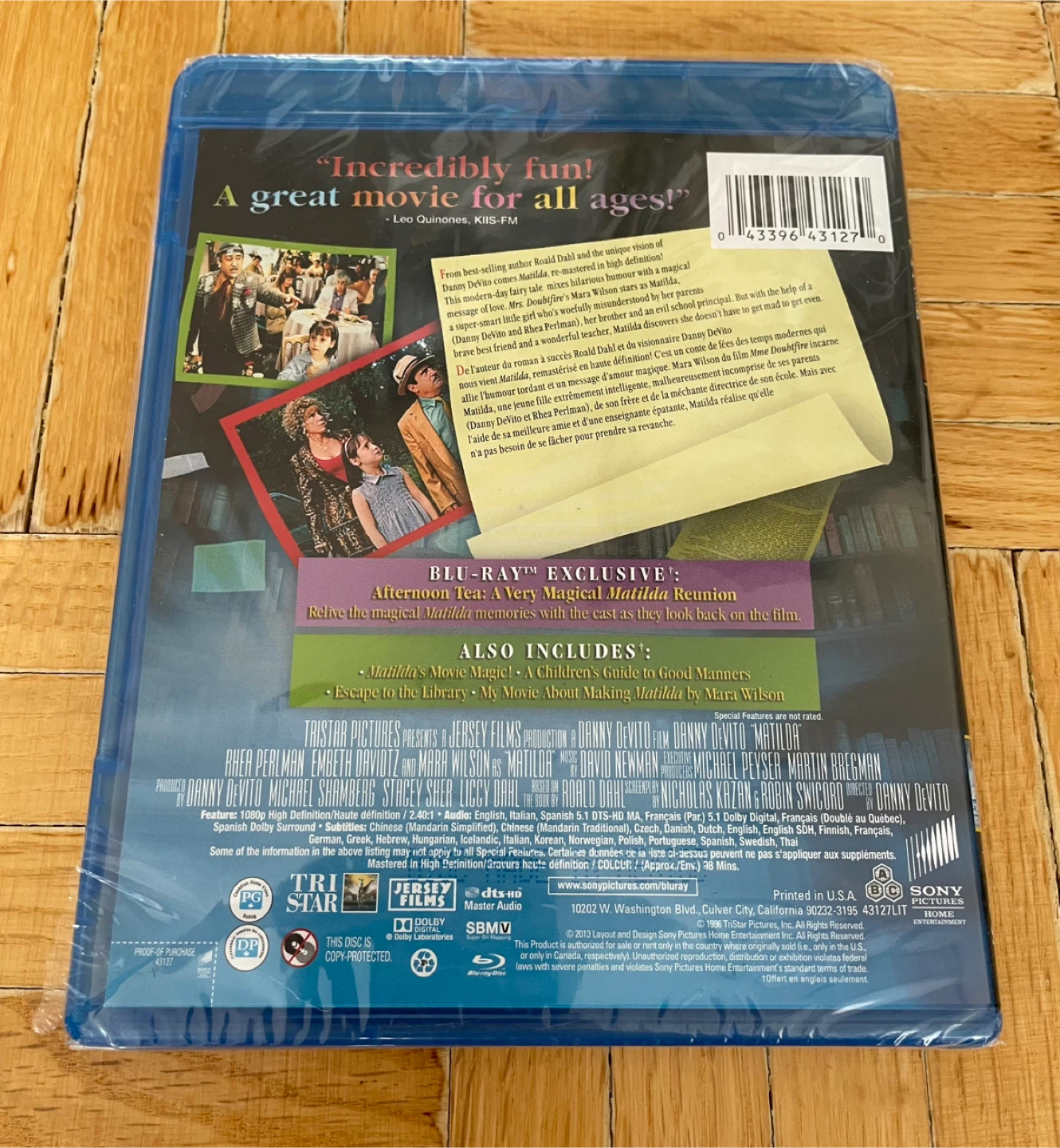 Matilda Blu Ray *Sealed - photo 3