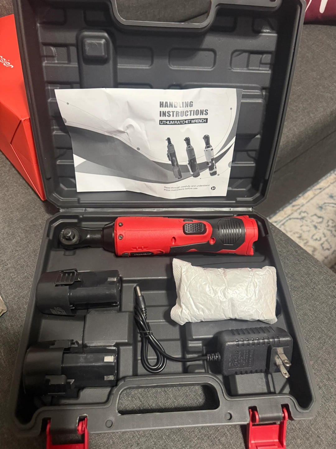 ZAWRT Lithium-Ion Ratchet Wrench Set with Case - photo 2