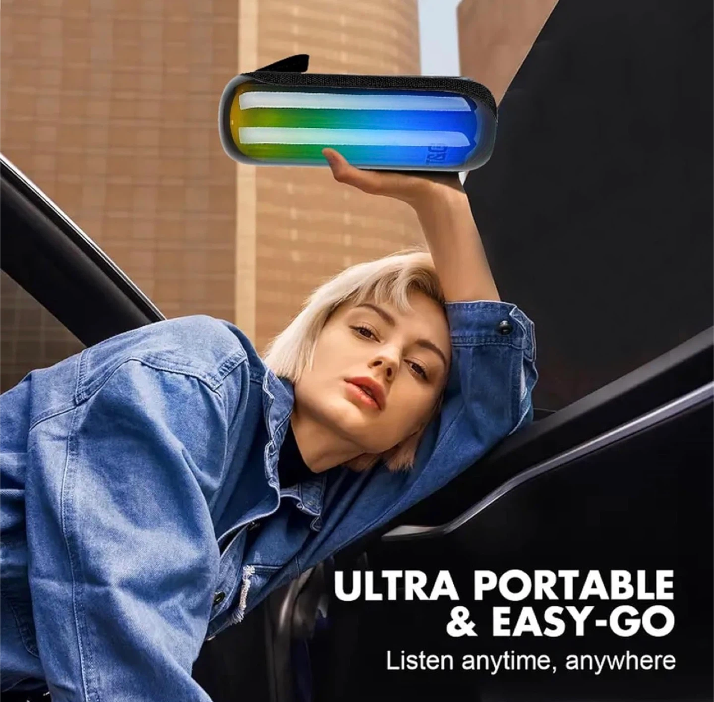 Portable Bluetooth Speaker with LED Lights - photo 5