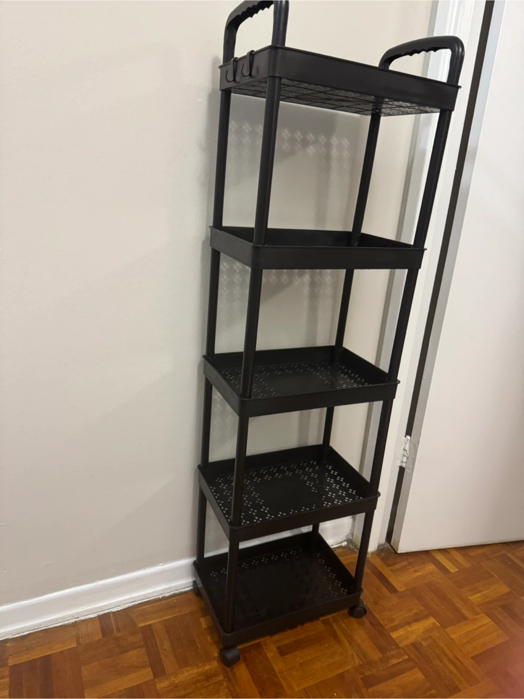 Black 5 or 3-Tier Rolling Storage Cart - photo 2