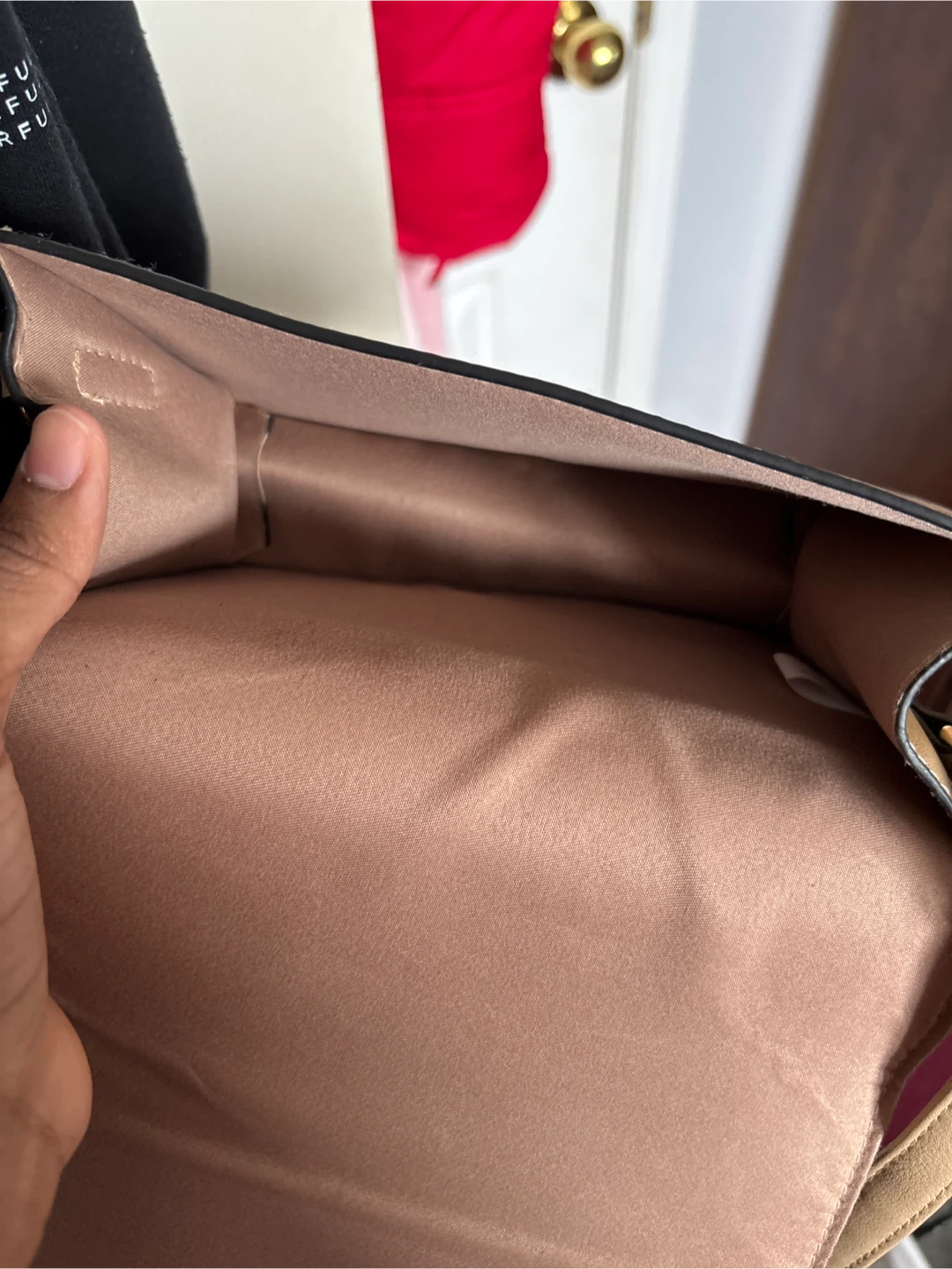 Tan Faux Leather Crossbody Bag - photo 3