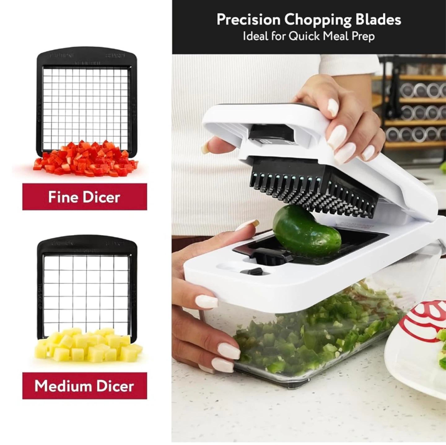 Brand New 8 in 1 Vegetable Food Chopper, Mandoline Slicer - photo 5