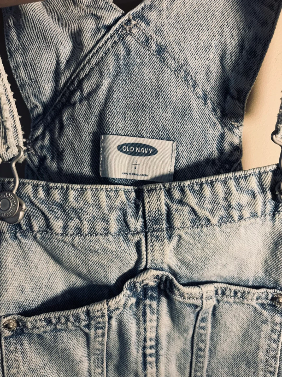 Old Navy Denim Short Overalls - Size M - photo 2