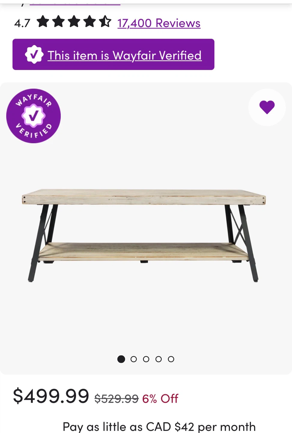 SOLID WOOD Coffee table - photo 3