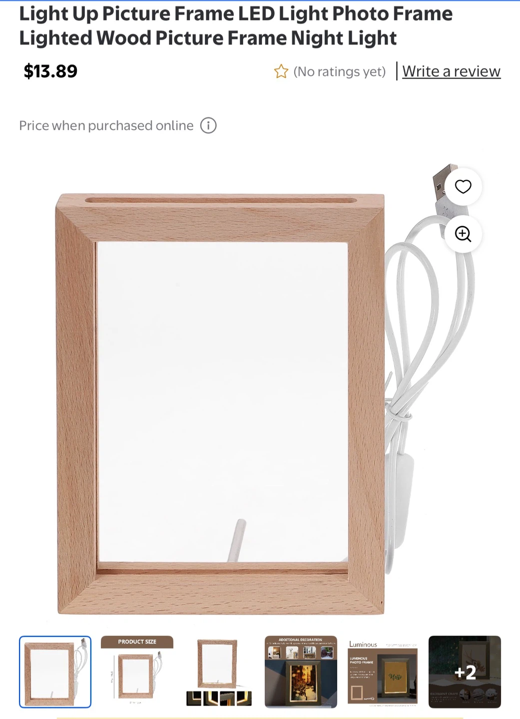 Pair of Light Up LED Picture Frames (USB) - photo 5