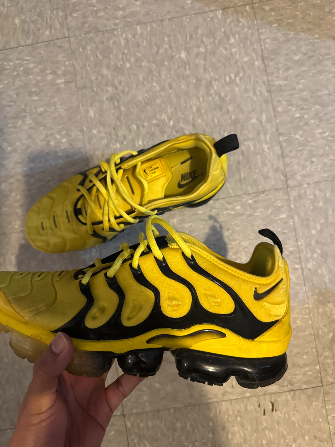 Nike Air VaporMax Plus Yellow Black Men's Size 11 - photo 3