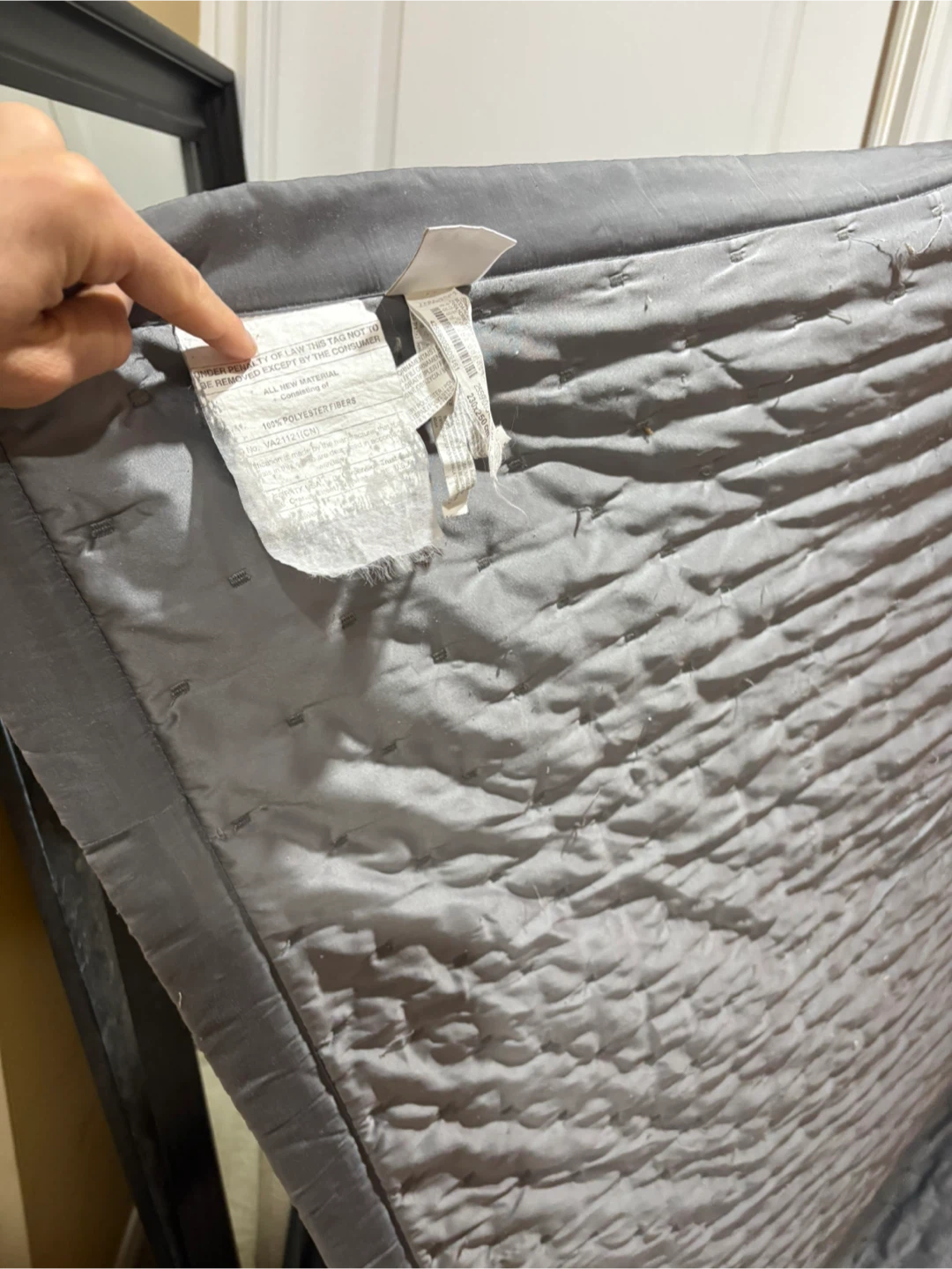Zara Home Grey Quilted Comforter 230x250cm - photo 5