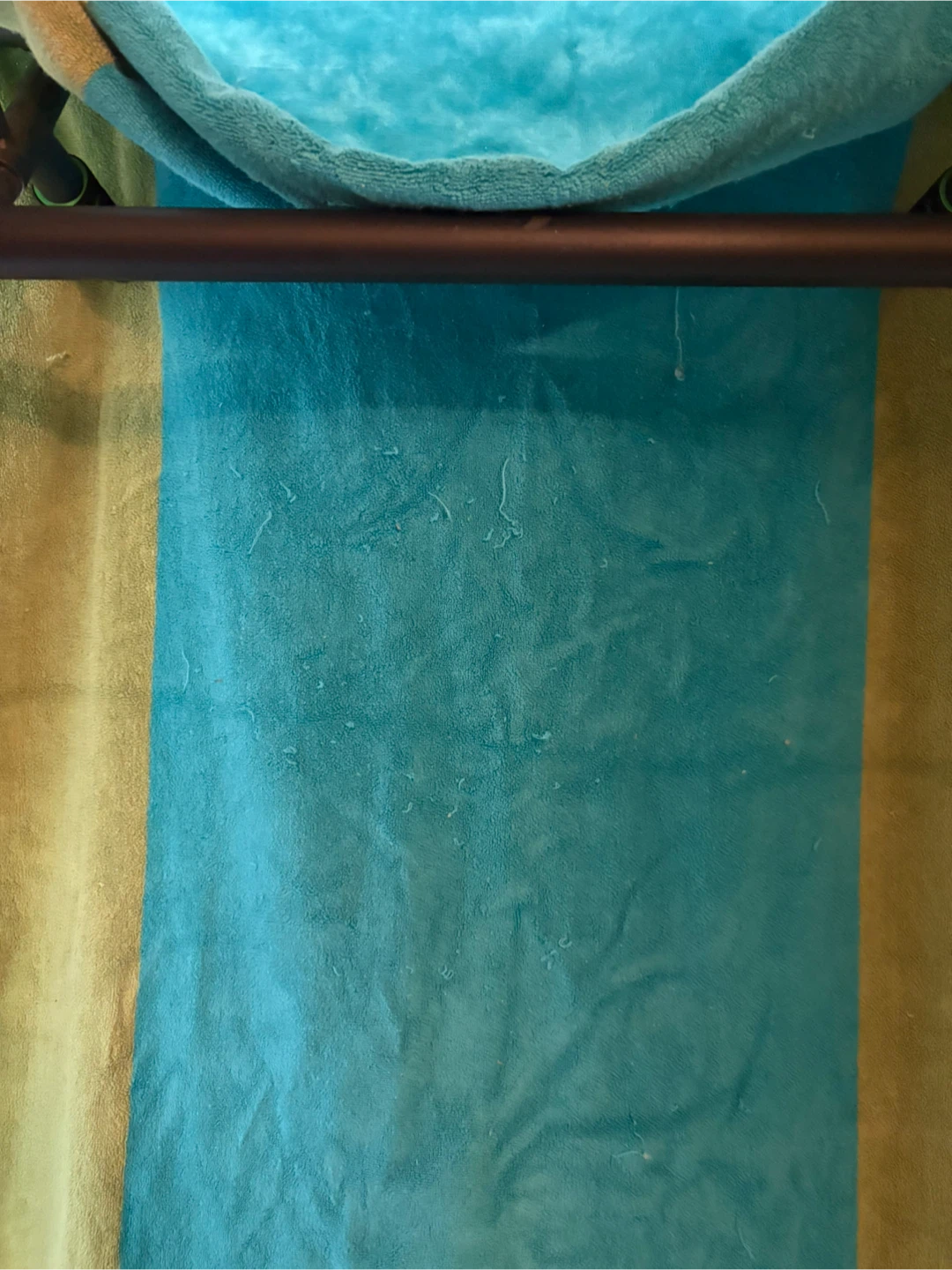 Pottery Barn Beach Towel - Blue & Green Stripes - photo 3