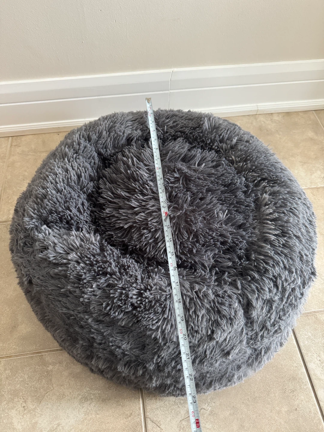 Dark Grey Donut Dog Bed - photo 2