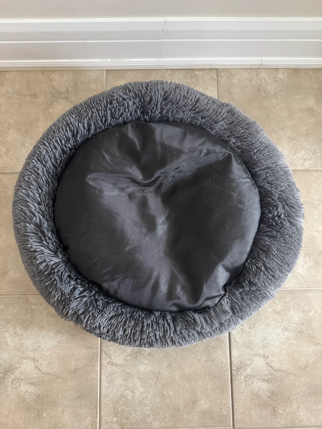 Dark Grey Donut Dog Bed - photo 4