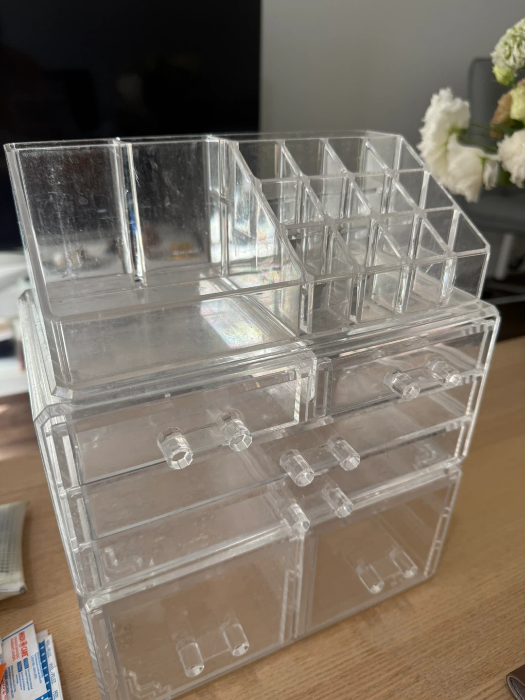 Clear Acrylic Makeup Organizer with Drawers