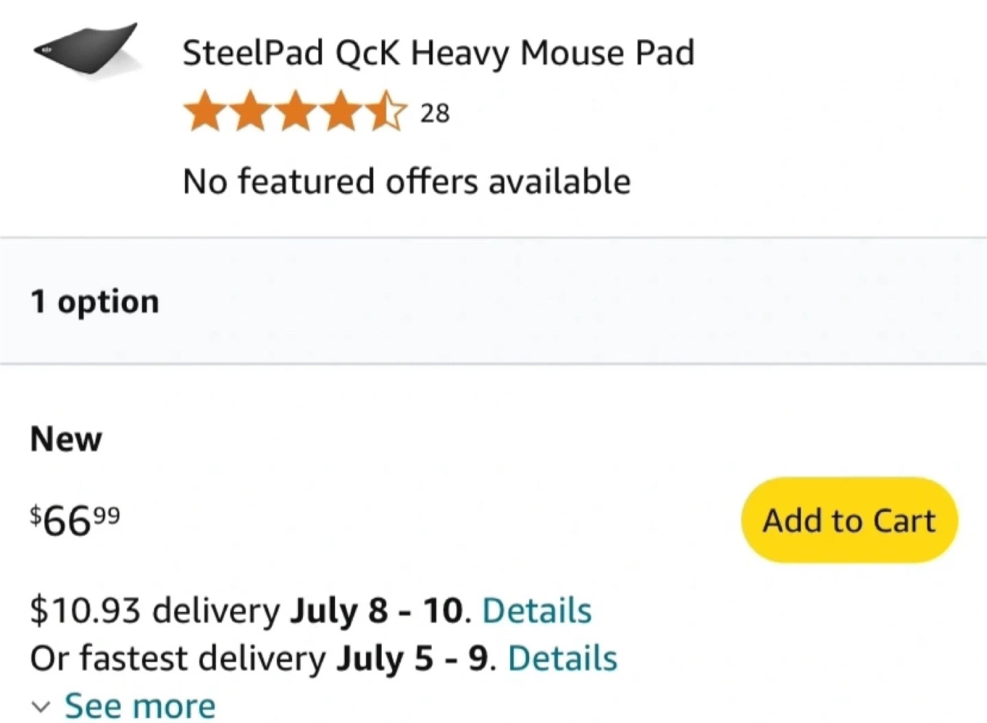 SteelSeries QcK Heavy Large Cloth Gaming Mousepad - photo 4