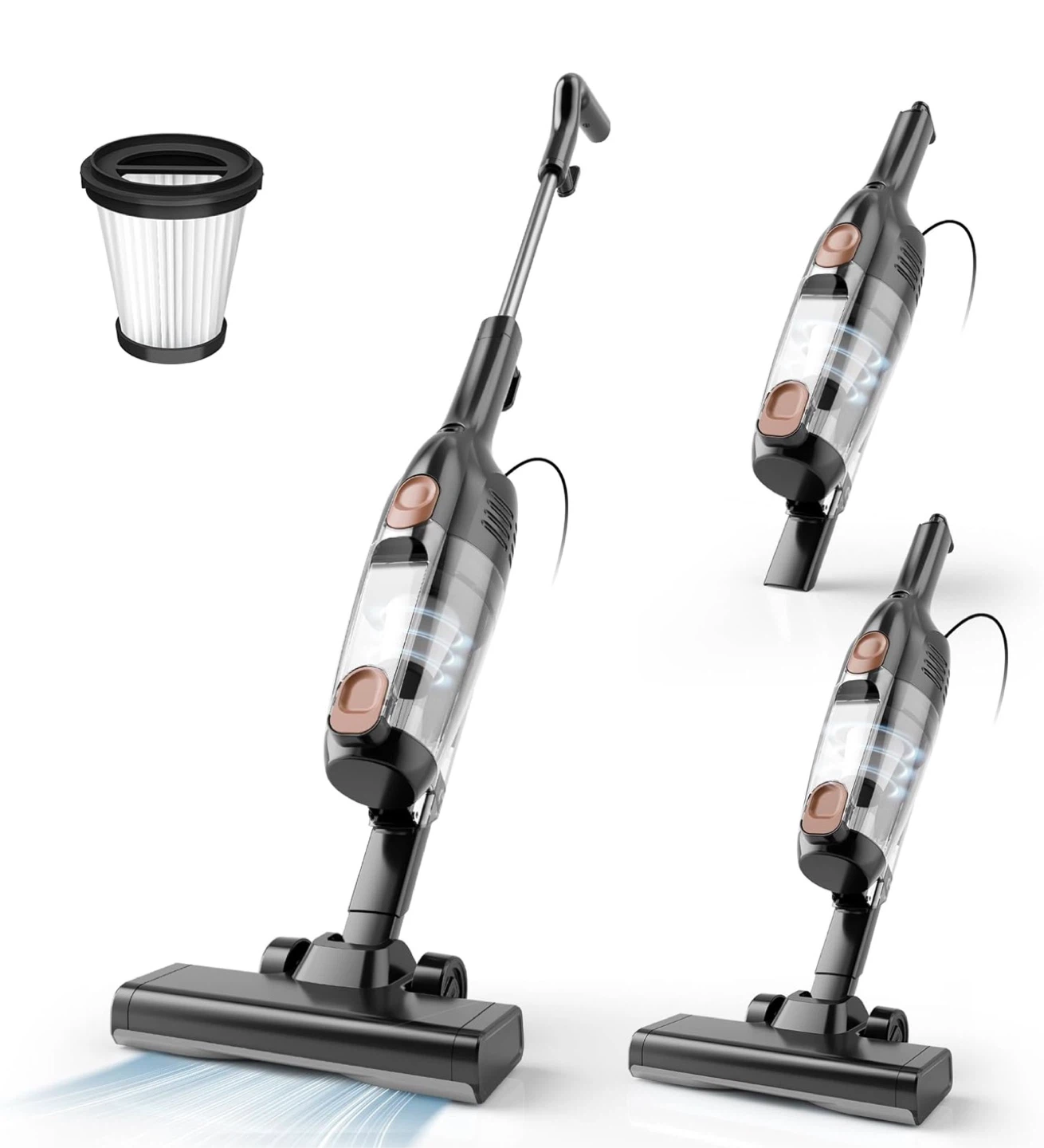 Powerful 20000Pa Corded Stick Vacuum Cleaner - Free Standing