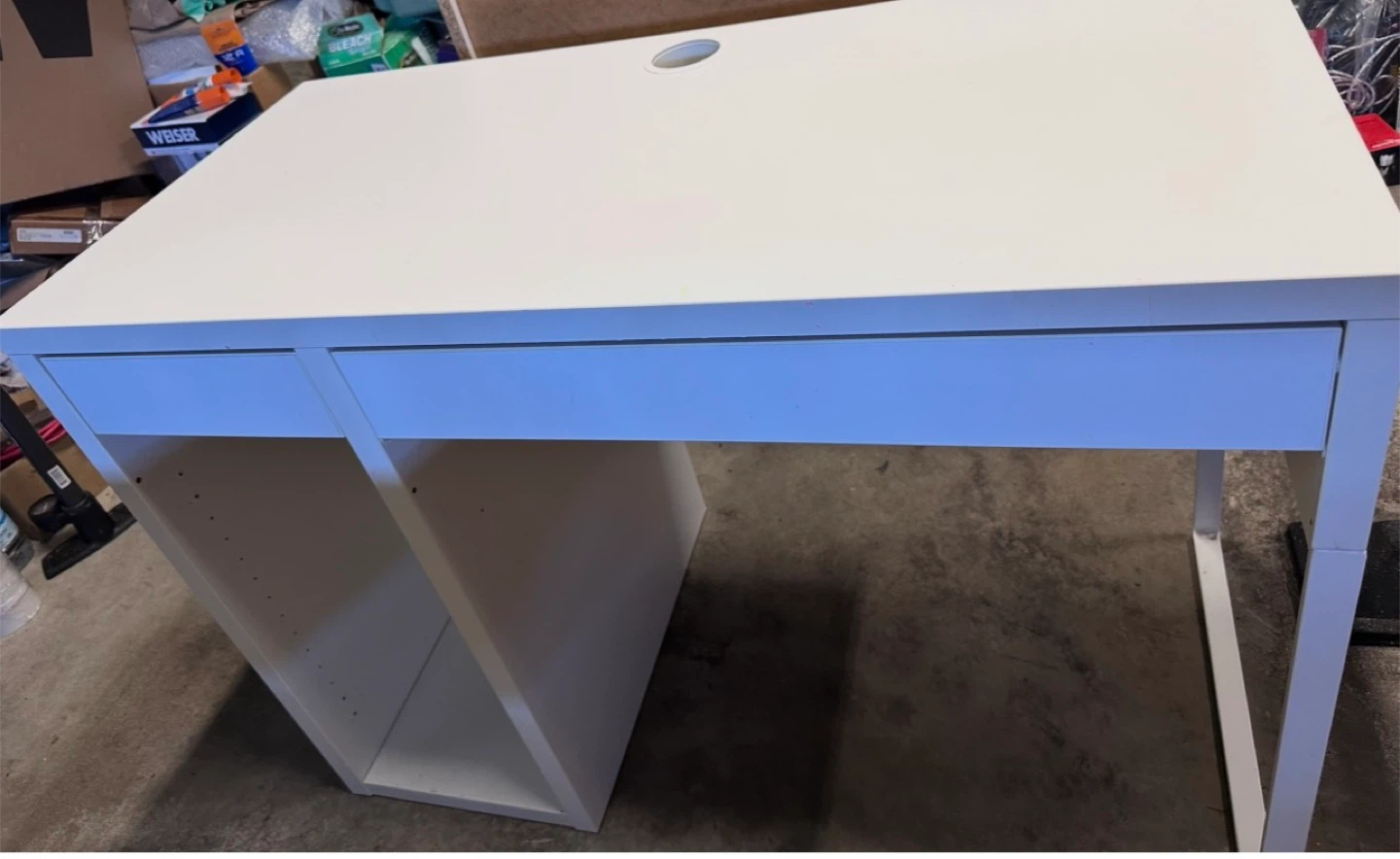 IKEA MICKE Desk - White with free chair