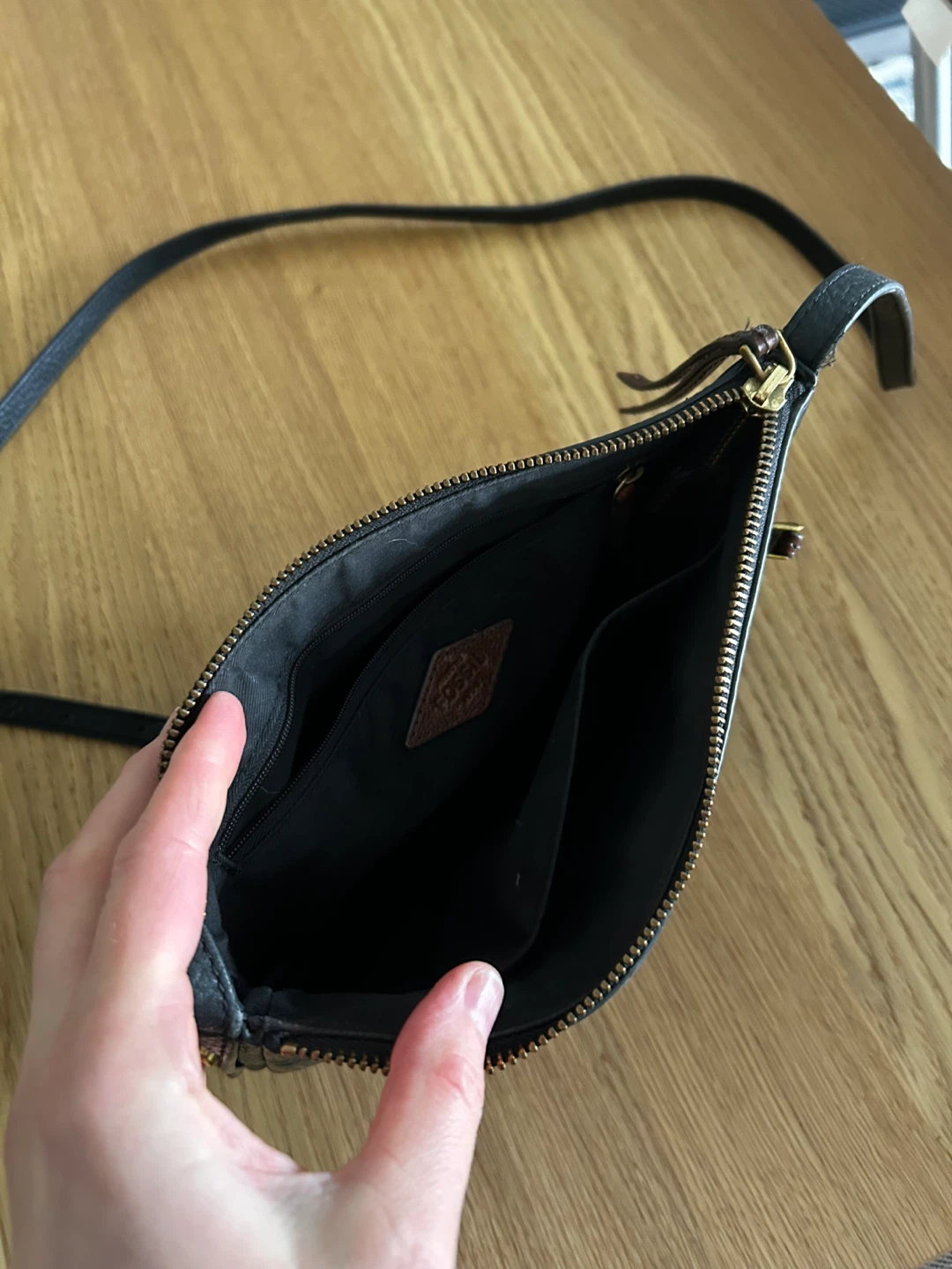 Fossil Black Leather Crossbody Bag - photo 3