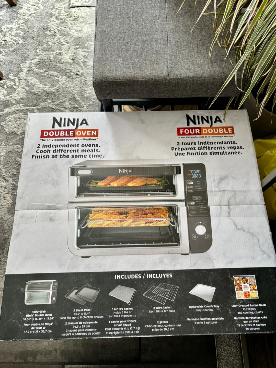 New Ninja Double Door 12-in-1 Countertop Oven & Air Fryer