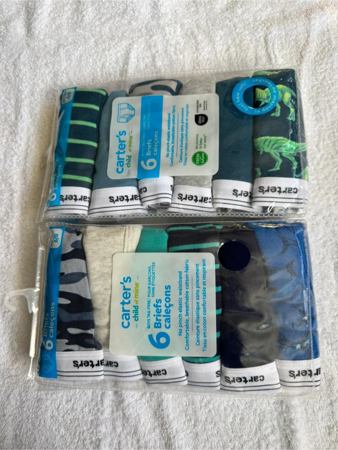 New Carter's Child of Mine Boys Briefs (6 Pack) - Size 6/8 - photo 4