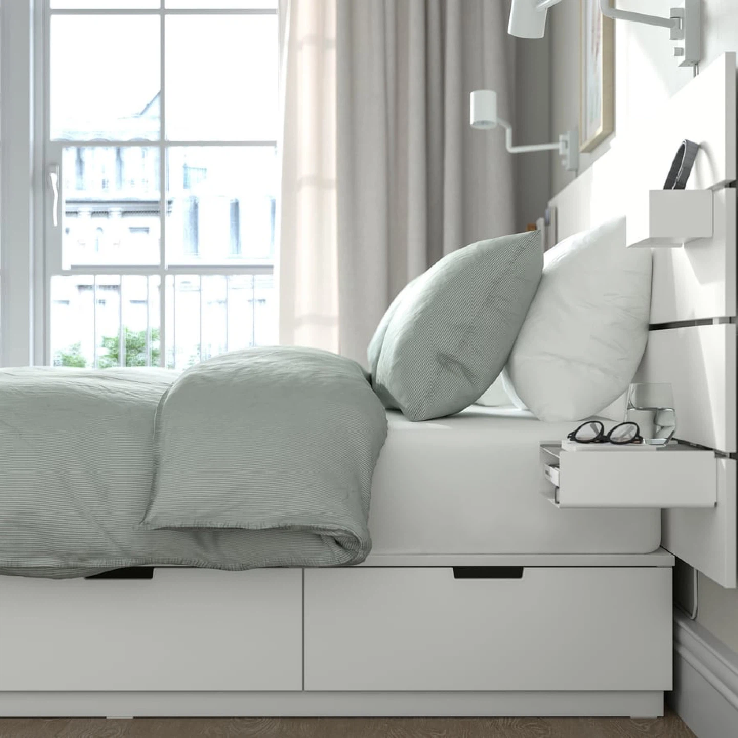 IKEA Bed with Storage Drawers and Headboard- $400 - photo 3