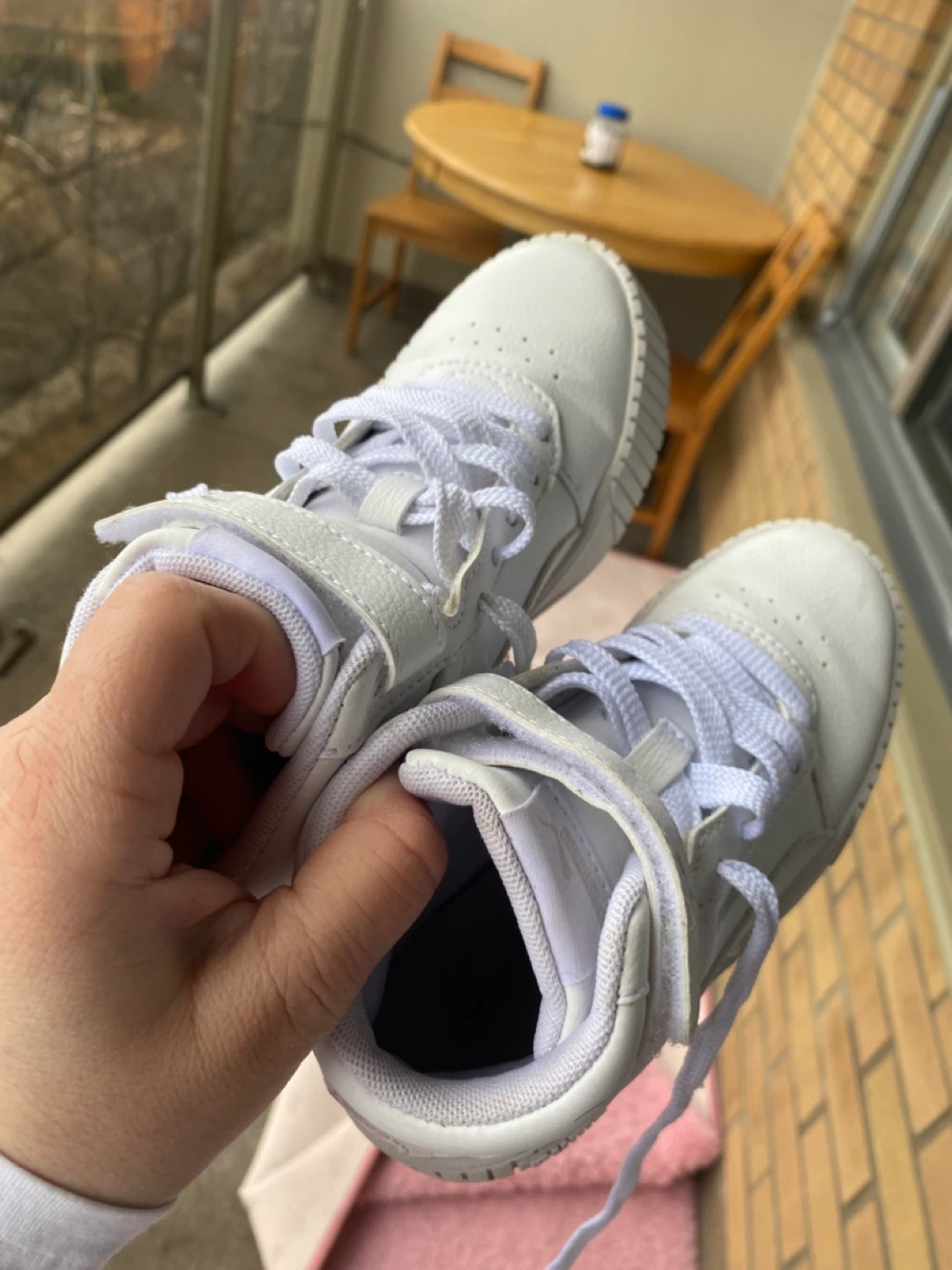 Puma white mid-top sneakers - photo 4
