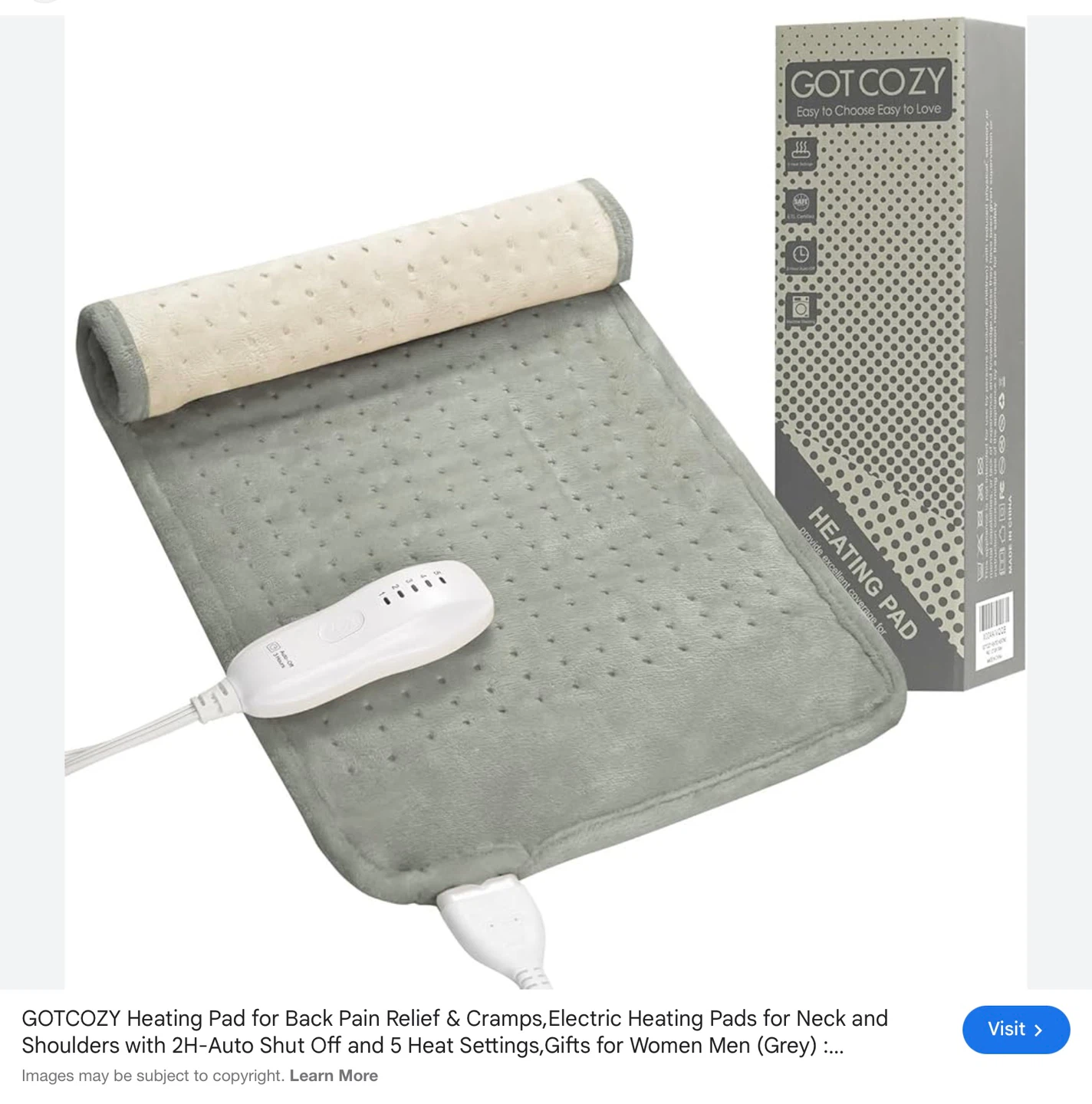 Reversible soft Heating Pad