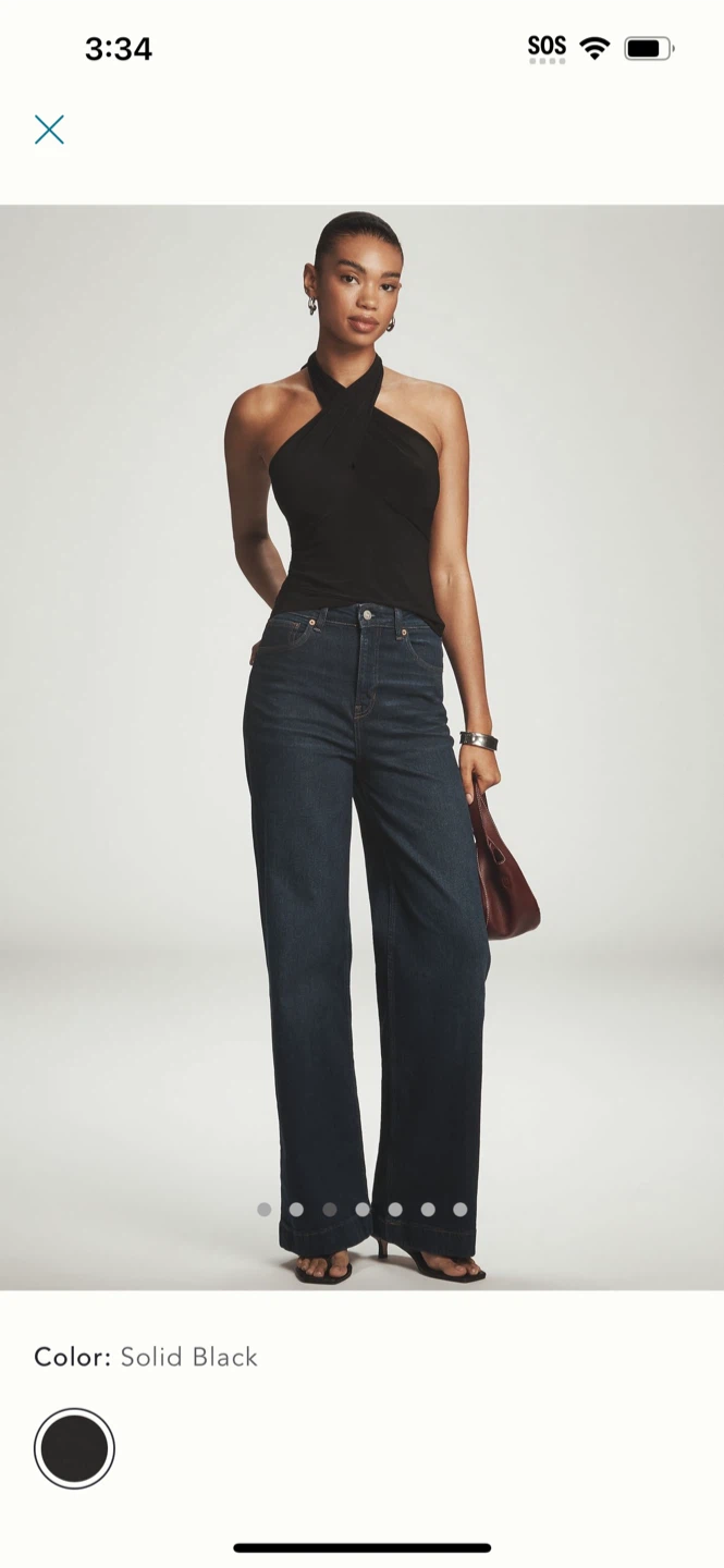 BNWT Anthropologie Tie Neck Halter Top S - photo 3